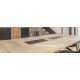 Table style Atelier piétement sur roulettes