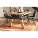 Table style Industriel piétement fer à cheval