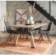 Table piétement fer à cheval