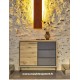 Meuble d'entrée contemporain en chêne massif