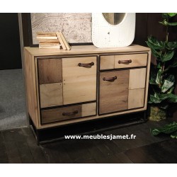 Meubles d'entrée avec patchwork de bois