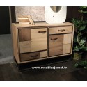 Meubles d'entrée avec patchwork de bois