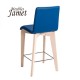 Tabouret YAM piètement rectangulaire