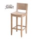 Tabouret Snack NATURA T 730 assise bois