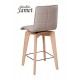 Tabouret Snack contemporain piètement rotatif