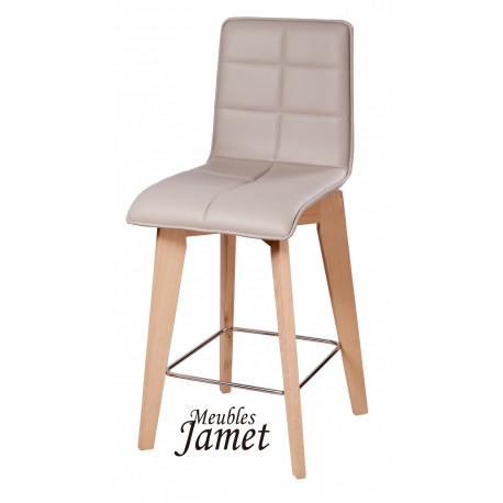 Tabouret Snack contemporain piètement rotatif