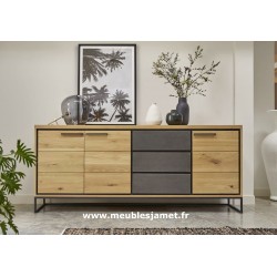 Enfilade contemporaine en chêne à noeuds