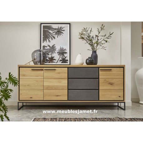 Enfilade contemporaine en chêne à noeuds