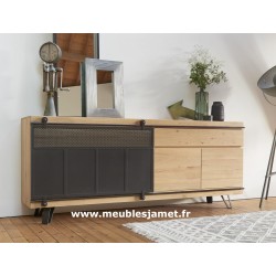 Enfilade contemporaine porte métal