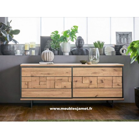 Enfilade Contemporaine chêne et métal