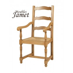 Fauteuil rustique en chêne Réf. M 850