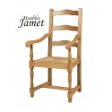 Fauteuil rustique en chêne Réf. M 850