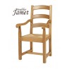 Fauteuil rustique en chêne massif Réf. M 872