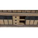 Bibliothèque style Industriel bois et métal