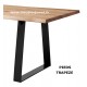 Table chêne et métal Réf. C P7
