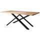 Table rectangulaire Chêne et métal Réf. P7 