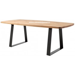 Table Ovale Bois et Métal Réf. C P4 DO