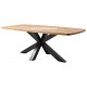 Table de repas Ovale chêne et métal Réf. C P6 DO