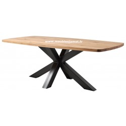 Table de repas Ovale chêne et métal Réf. C P6 DO