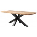 Table de repas Ovale chêne et métal Réf. C P6 DO