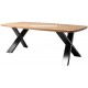 Table ovale pieds métal en X Réf. C P1 DO
