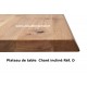 Table rectangulaire chêne massif + métal Réf. C P2 DR