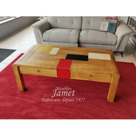 Table basse PATCHWORK de couleur Réf. HONORINE