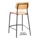 Tabouret de bar bois et métal Réf. ECOLIER