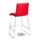 Tabouret de bar piètement métal chromé Réf. T 9839 L
