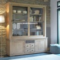 Buffet vaisselier Contemporain chêne massif Réf. A 4182 A