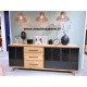 Meuble bas Style Contemporain bois et métal Réf. GAL40 C
