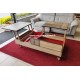 Table basse 2 plateaux relevable à roulettes