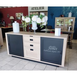 Buffet bas 2 portes coulissantes Contemporain Réf. TREMEOC