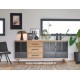 Meuble bas Style Contemporain bois et métal Réf. GAL40 C