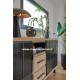 Meuble bas Style Contemporain bois et métal Réf. GAL40 C