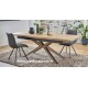 Table chêne et métal sur mesure 