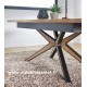 Table chêne et métal sur mesure 