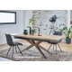 Table chêne et métal sur mesure 