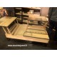 Table basse relevable dessus PATCHWORK