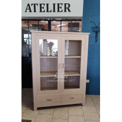 Vitrine Contemporaine Chêne massif Réf. MEVITE