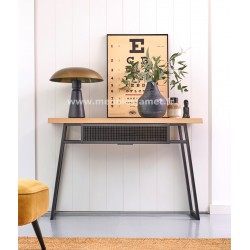 Console Style Industriel Bois et métal Réf. GAL79 C