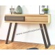 Console 2 tiroirs chêne et métal Réf. FUS79 C