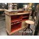 Meuble bar bois et métal Réf. A 5212