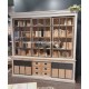 Bibliothèque style Industriel Réf. A EU63 GRIS