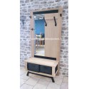 Porte-Manteaux Style contemporain chêne et métal Réf. A 5213 A