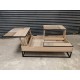Table basse deux plateaux relevables PATCHWORK Réf. A2994P