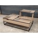 Table basse deux plateaux relevables PATCHWORK Réf. A2994P