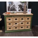 Commode 3 tiroirs Style Industriel Réf. A EU34 VERT