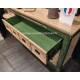 Commode 3 tiroirs Style Industriel Réf. A EU34 VERT