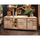 Buffet enfilade PATCHWORK de chêne Réf. A 294 3P
